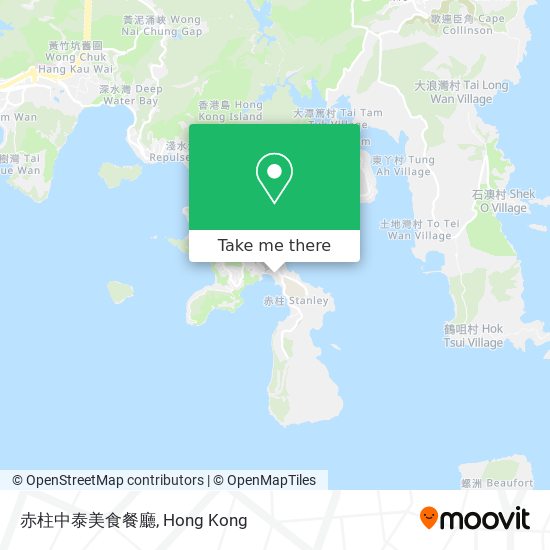 赤柱中泰美食餐廳地圖