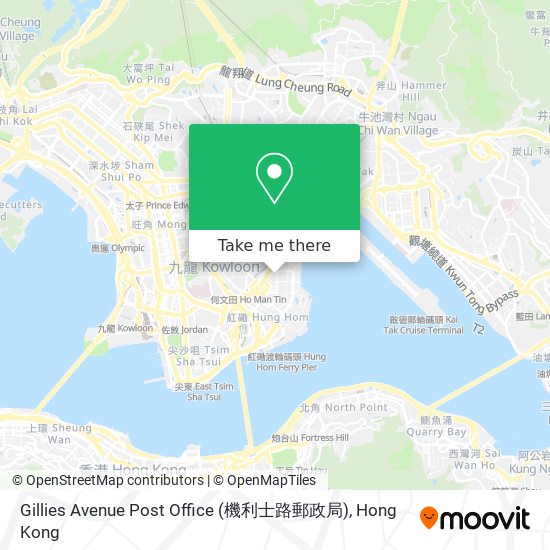 Gillies Avenue Post Office (機利士路郵政局) map