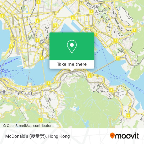 McDonald's (麥當勞) map