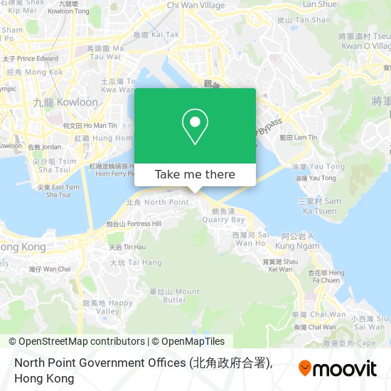 North Point Government Offices (北角政府合署)地圖