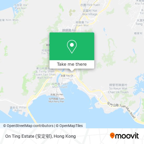 On Ting Estate (安定邨)地圖