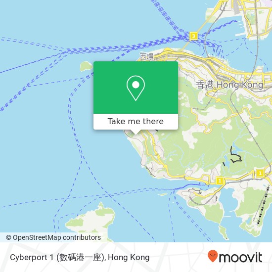 Cyberport 1 (數碼港一座) map