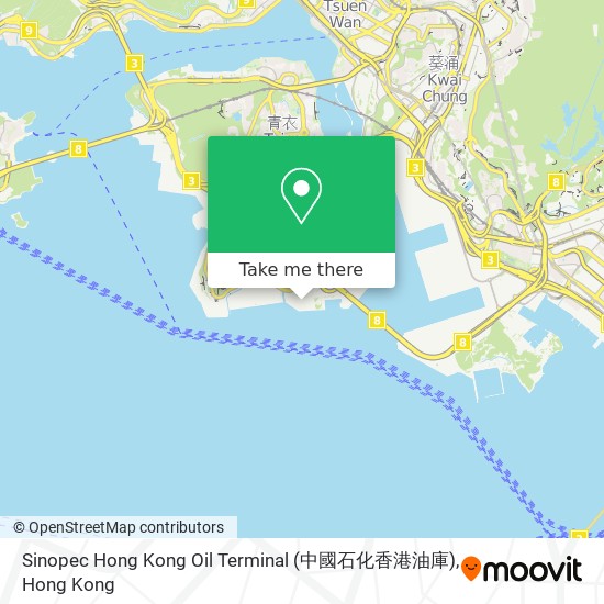 Sinopec Hong Kong Oil Terminal (中國石化香港油庫) map