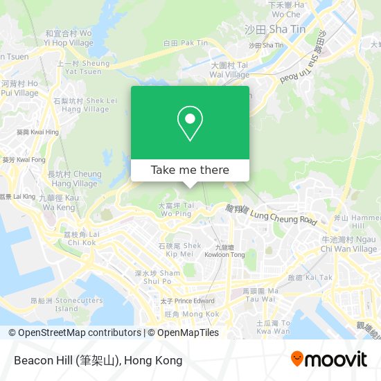 Beacon Hill (筆架山) map