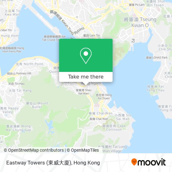 Eastway Towers (東威大廈) map