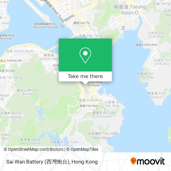 Sai Wan Battery (西灣炮台) map