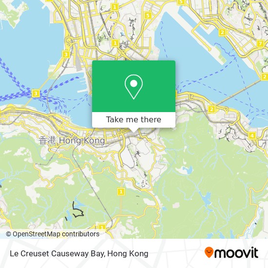 Le Creuset Causeway Bay map