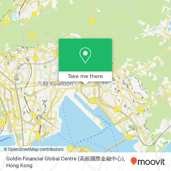 Goldin Financial Global Centre (高銀國際金融中心)地圖