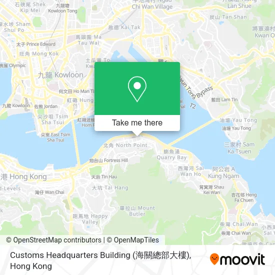 Customs Headquarters Building (海關總部大樓)地圖