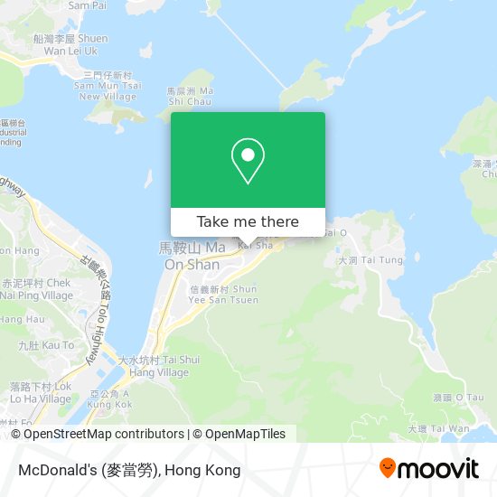 McDonald's (麥當勞)地圖