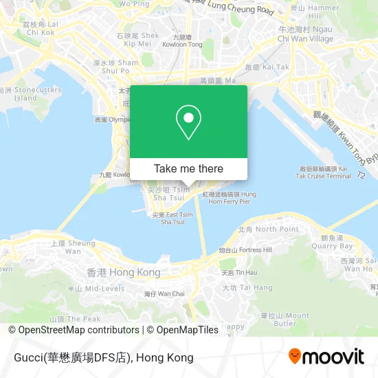 Gucci(華懋廣場DFS店)地圖