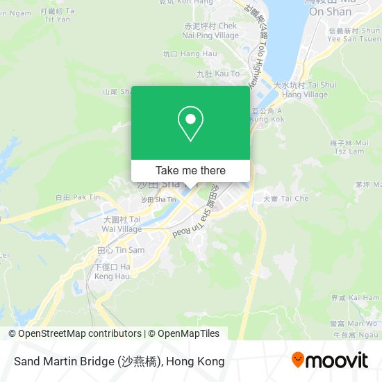 Sand Martin Bridge (沙燕橋) map