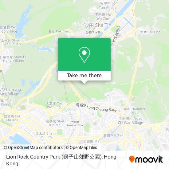 Lion Rock Country Park (獅子山郊野公園) map