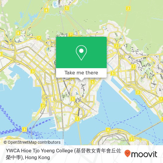 YWCA Hioe Tjo Yoeng College (基督教女青年會丘佐榮中學)地圖