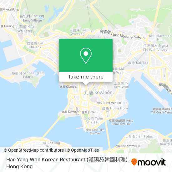 Han Yang Won Korean Restaurant (漢陽苑韓國料理)地圖