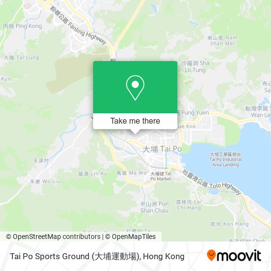 Tai Po Sports Ground (大埔運動場) map