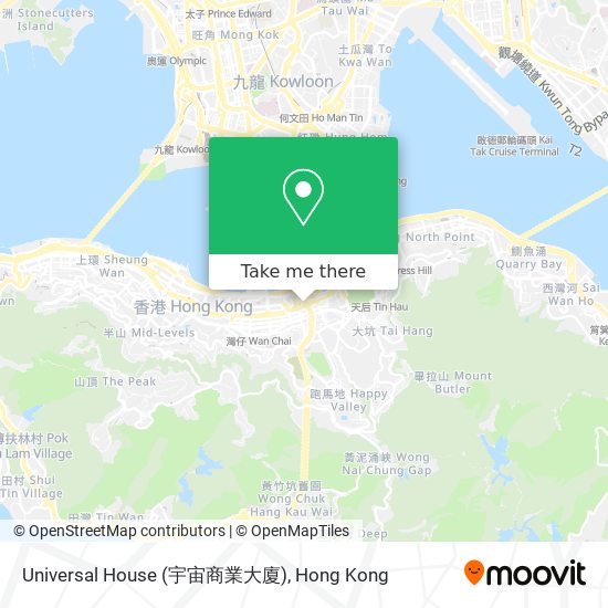 Universal House (宇宙商業大廈) map