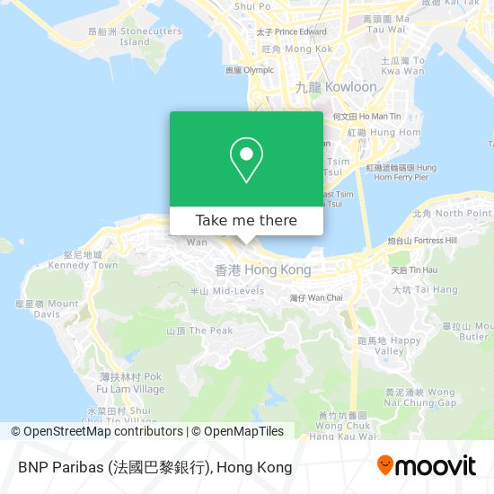BNP Paribas (法國巴黎銀行)地圖