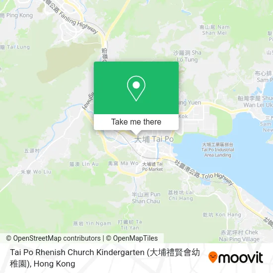Tai Po Rhenish Church Kindergarten (大埔禮賢會幼稚園)地圖