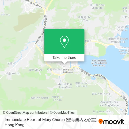 Immaculate Heart of Mary Church (聖母無玷之心堂)地圖