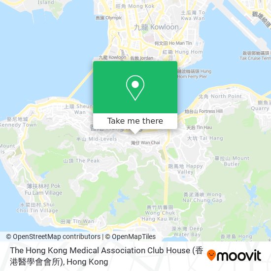 The Hong Kong Medical Association Club House (香港醫學會會所) map