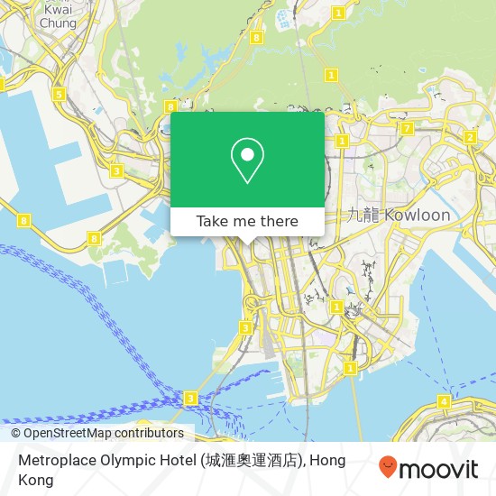 Metroplace Olympic Hotel (城滙奧運酒店) map