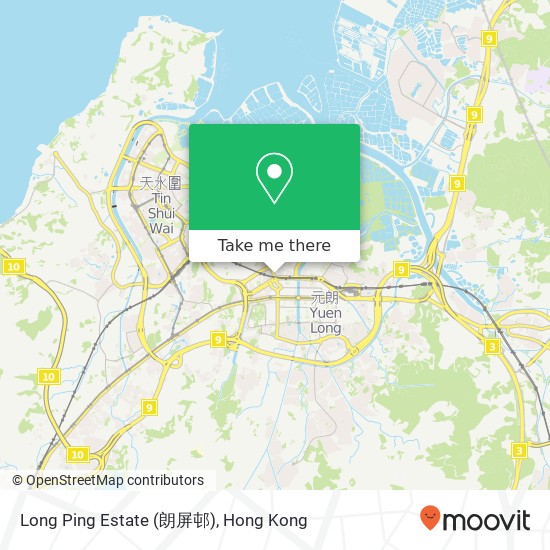 Long Ping Estate (朗屏邨) map