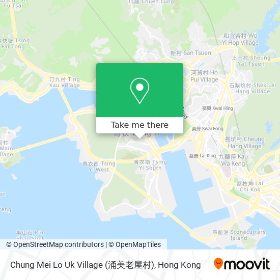 Chung Mei Lo Uk Village (涌美老屋村) map
