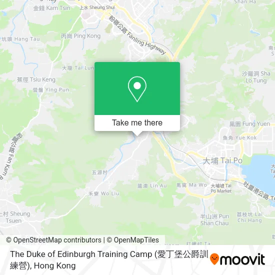 The Duke of Edinburgh Training Camp (愛丁堡公爵訓練營)地圖