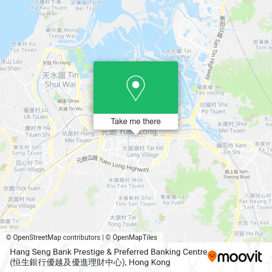 Hang Seng Bank Prestige & Preferred Banking Centre (恒生銀行優越及優進理財中心)地圖