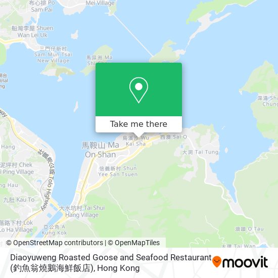 Diaoyuweng Roasted Goose and Seafood Restaurant (釣魚翁燒鵝海鮮飯店) map