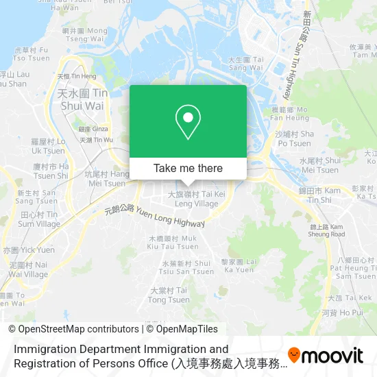 Immigration Department Immigration and Registration of Persons Office (入境事務處入境事務及人事登記辦事處) map