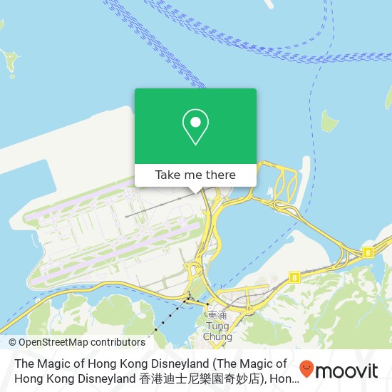 The Magic of Hong Kong Disneyland map