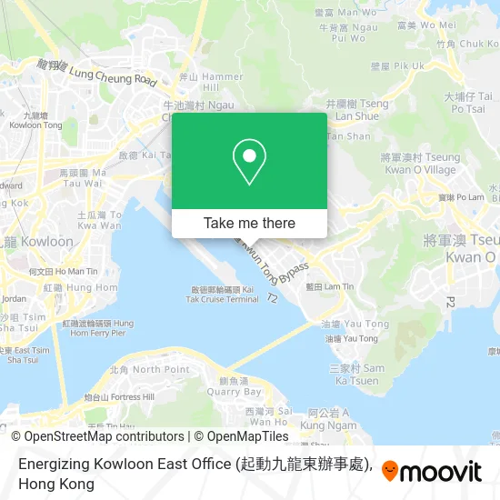 Energizing Kowloon East Office (起動九龍東辦事處) map