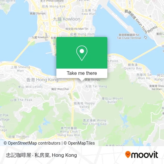 忠記咖啡屋‧私房菜地圖