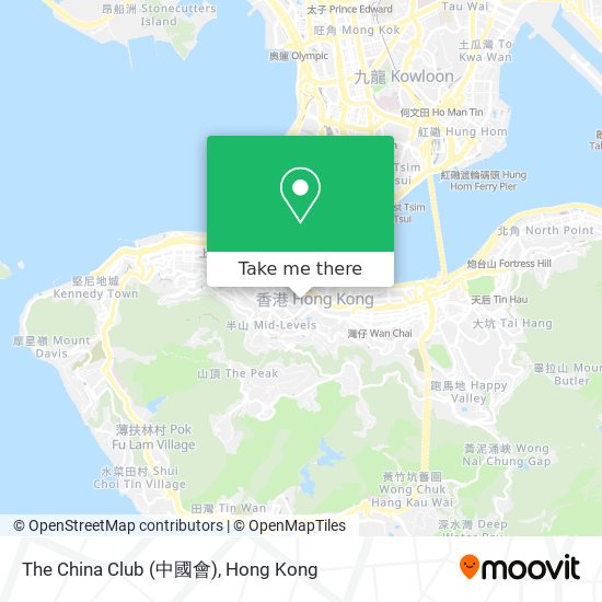 The China Club (中國會) map