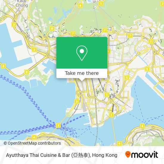 Ayutthaya Thai Cuisine & Bar (亞熱泰) map
