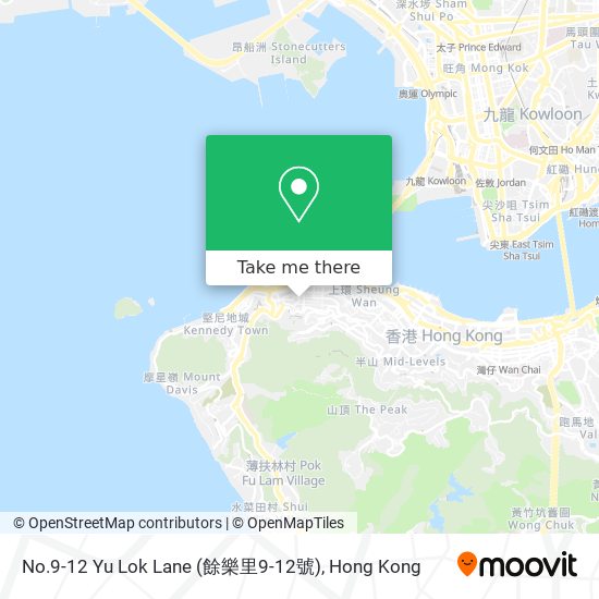 No.9-12 Yu Lok Lane (餘樂里9-12號) map