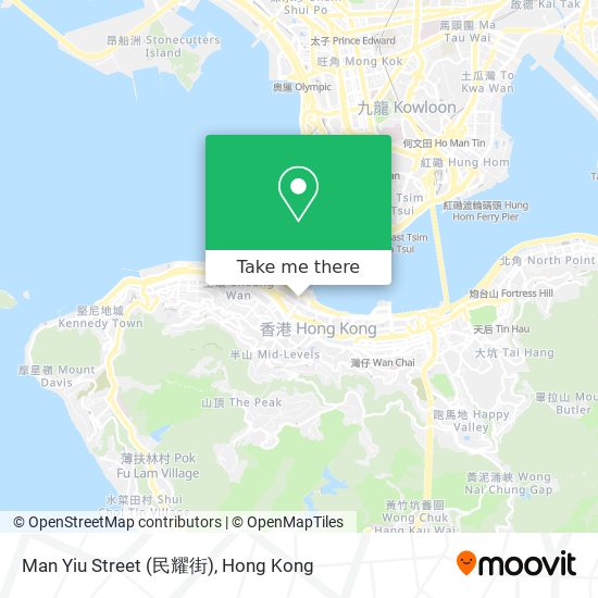 Man Yiu Street (民耀街) map