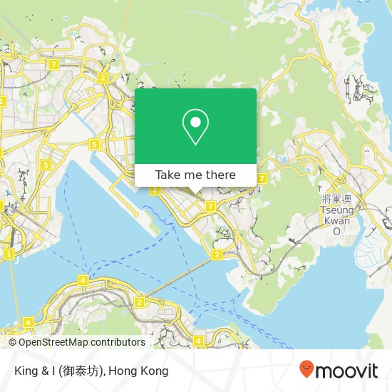 King & I (御泰坊) map
