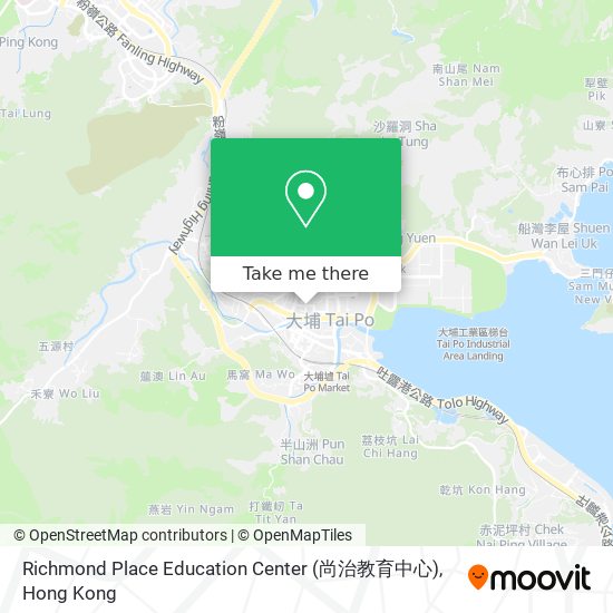 Richmond Place Education Center (尚治教育中心) map