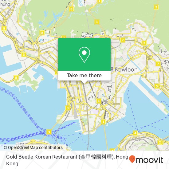 Gold Beetle Korean Restaurant (金甲韓國料理) map