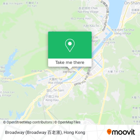 Broadway (Broadway 百老滙) map