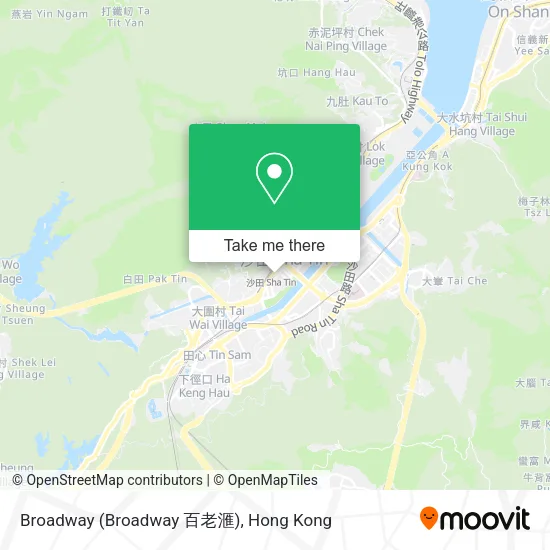 Broadway (Broadway 百老滙) map