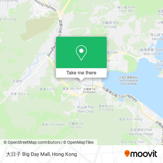 大日子 Big Day Mall map