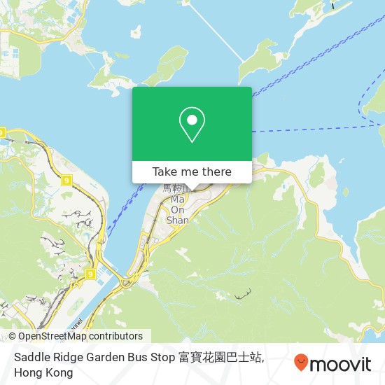 Saddle Ridge Garden Bus Stop 富寶花園巴士站 map