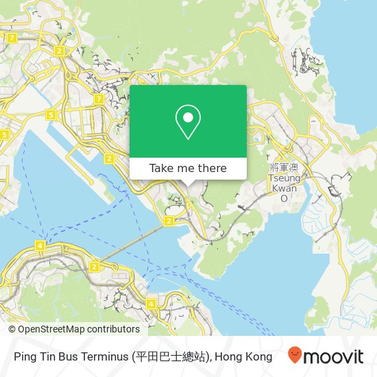 Ping Tin Bus Terminus (平田巴士總站)地圖