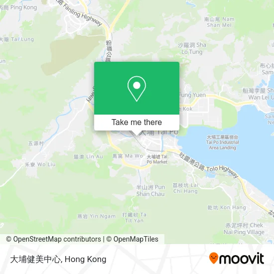 大埔健美中心地圖