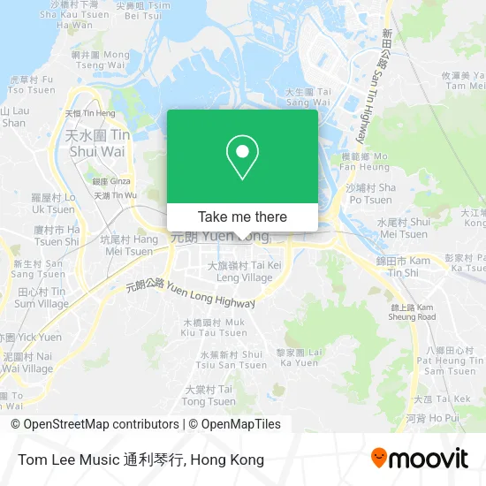 Tom Lee Music 通利琴行地圖