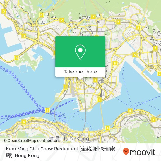 Kam Ming Chiu Chow Restaurant (金銘潮州粉麵餐廳) map